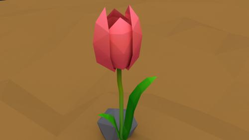 Tulipan Low Poly preview image